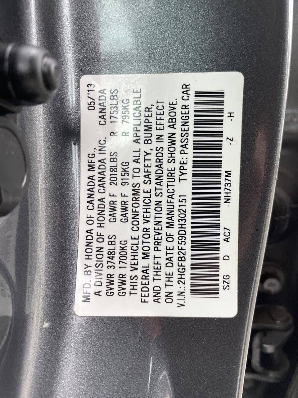 2013 Honda Civic LX 4dr Sedan (1.8L 4cyl 5A) - Image 31